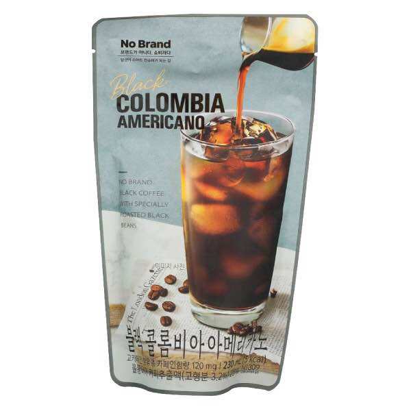 Cà Phê Đen Không Đường Colombia Americano No Brand Túi 230Ml