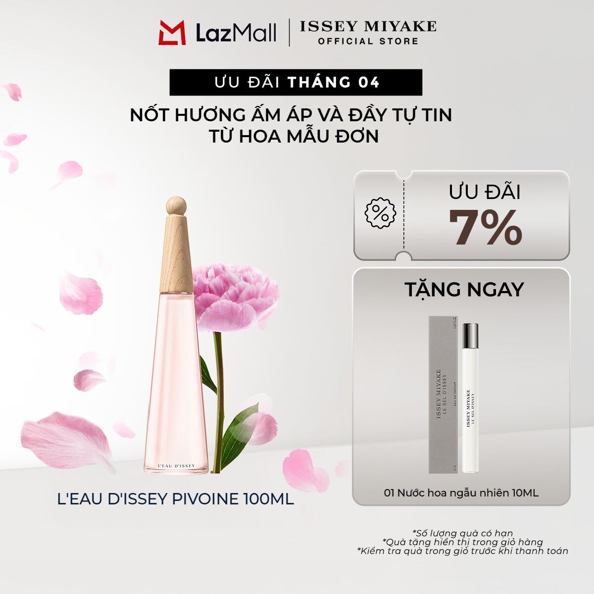 Nước hoa nữ Issey Miyake L’Eau d’Issey Pivoine Eau de Toilette Intense 100ml