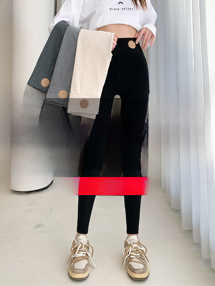 MiiOW | High Waist Thickened Pure Cotton Base Layer Pants Women's Autumn Winter Plus Size No Pilling Comfortable Warm Trousers Giá 377,000 Đồng*Miễn phí vận chuyển