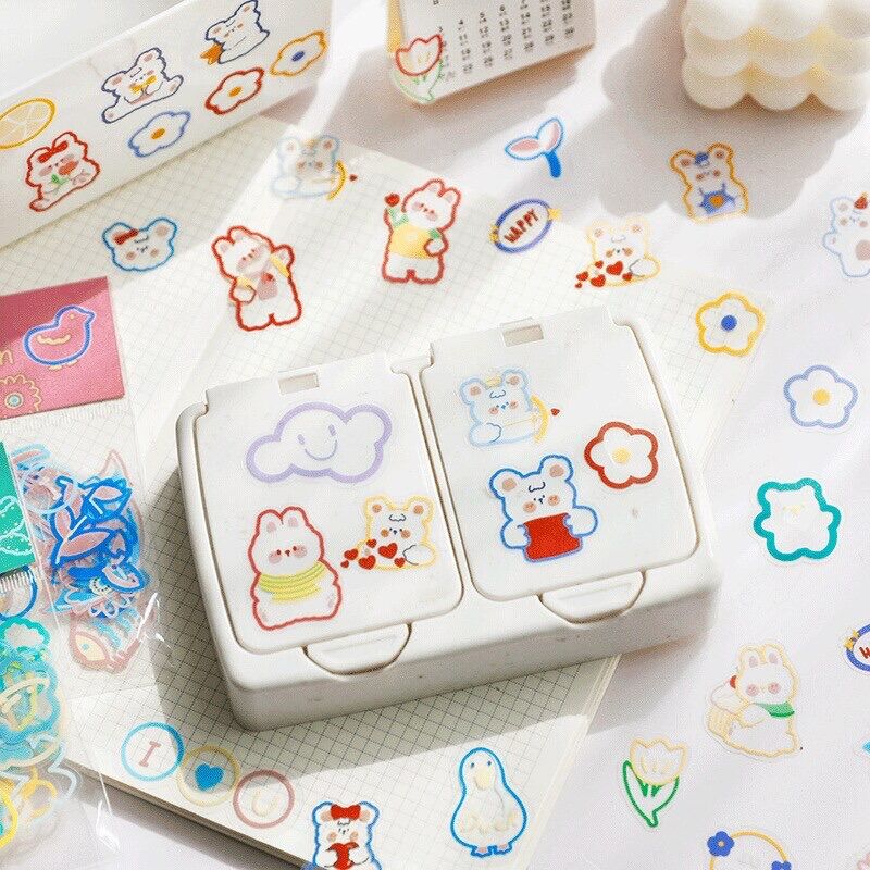 Set sticker màu sắc dễ thương