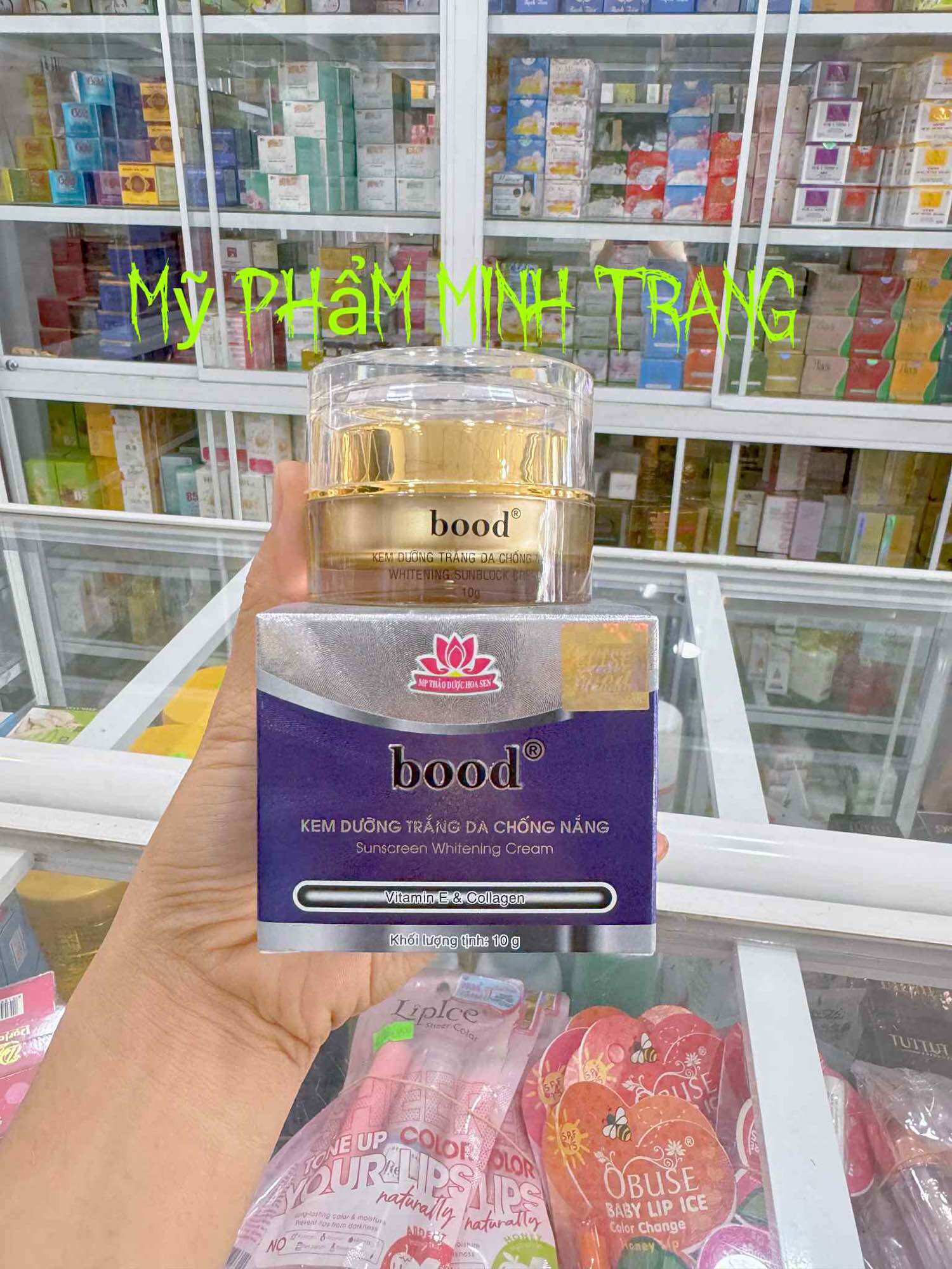 Kem Dưỡng Trắng Da Chống Nắng 10g HOA SEN BOOD