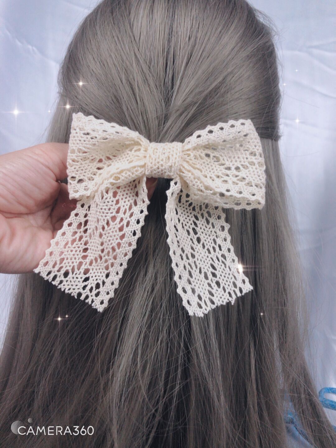 Kẹp Nơ xinh Tóc. To kiểu Hàn phụ kiện cài cột tóc