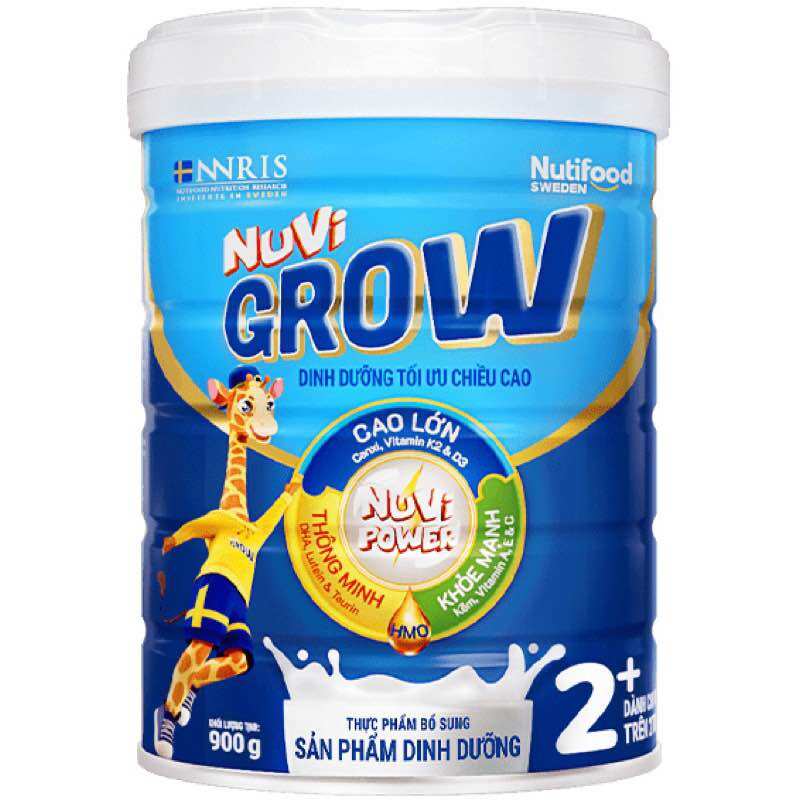 [HSD T5-2025] Sữa Bột Nutifood Nuvi Grow 2+ 900g.