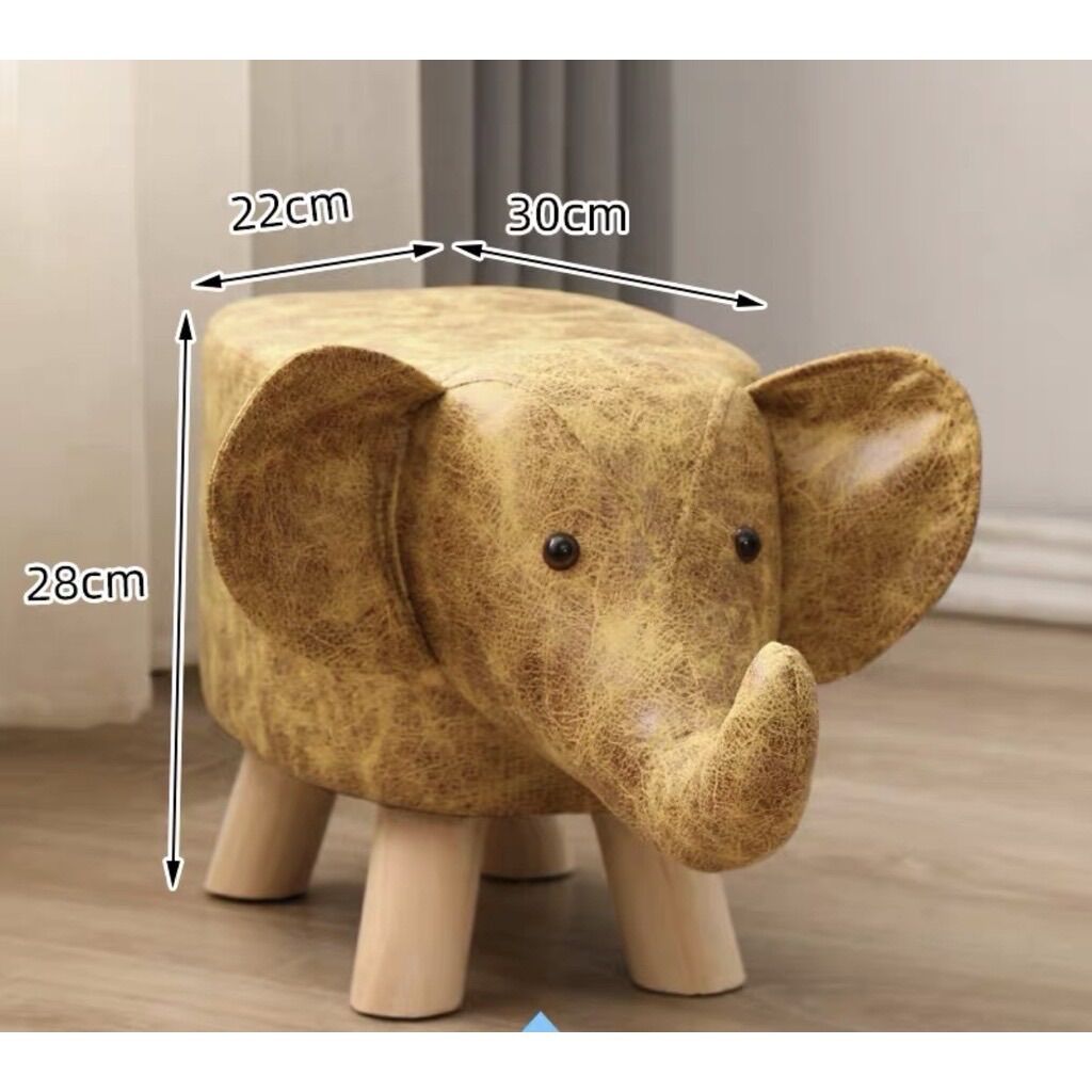 Ghế đôn ngồi trẻ em hình thú bọc da