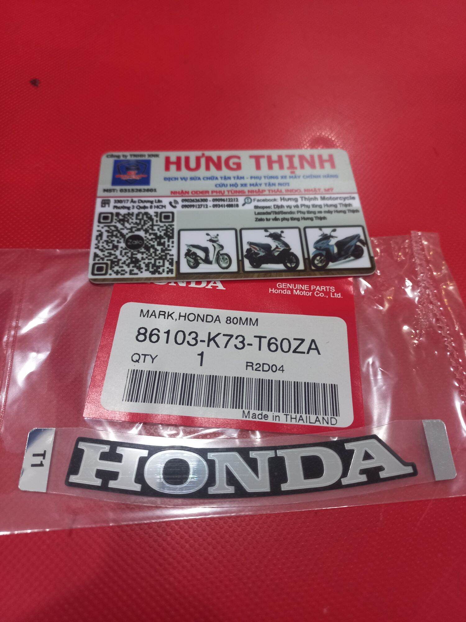 Tem chữ Honda mặt Nạ Wave 125i led