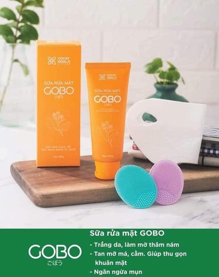 [TẶNG XỊT CHỐNG NẮNG BƠ NGHỆ 220k] Sữa rửa mặt GOBO thảo dược thiên nhiên