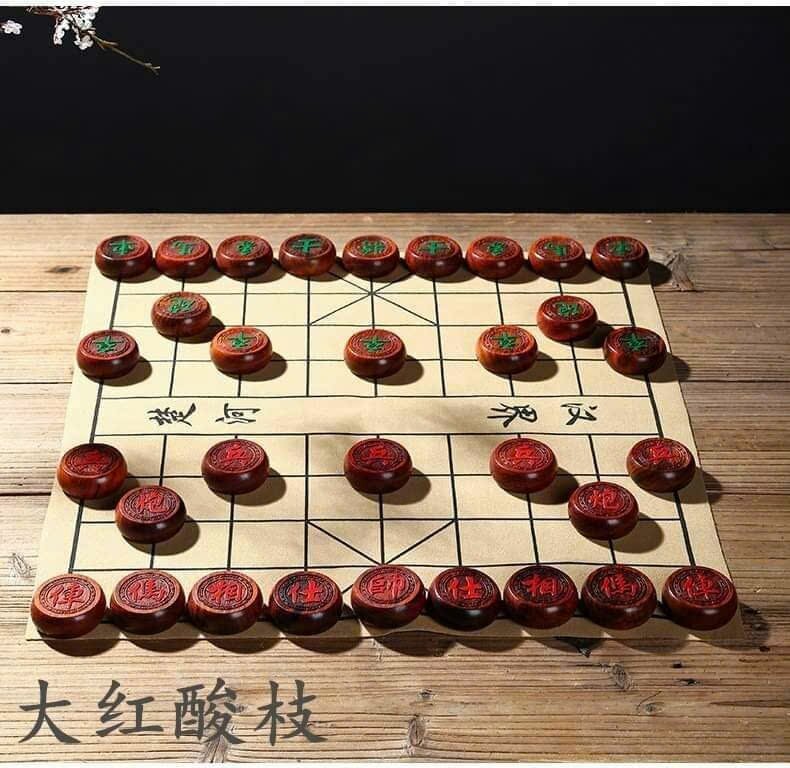 Cờ tướng gỗ hương quân 4cm