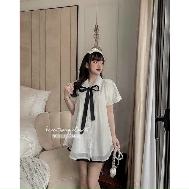 Áo Babydoll Tay Phồng Tiểu Thư (hàng mới)