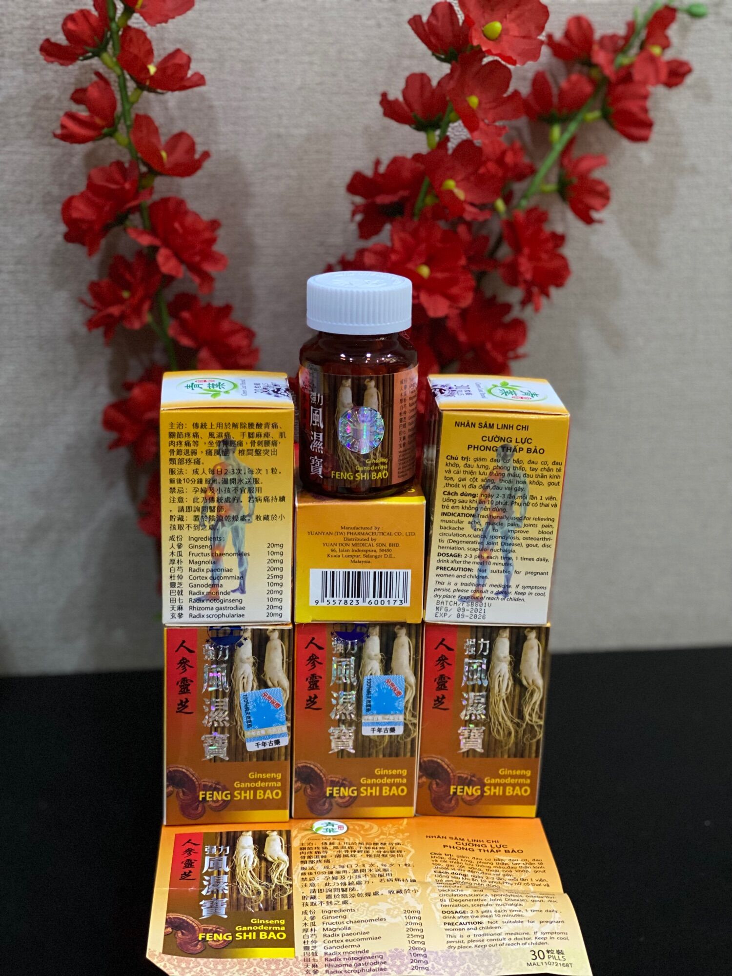 Nhân sâm Linh Chi Cường Lực phong thấp bảo