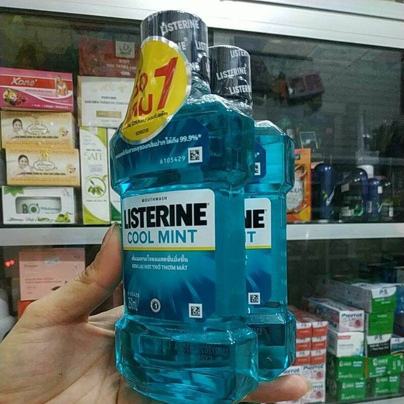 [Hcm]Combo 2 Chai Nước Súc Thơm Miệng Diệt Khuẩn"Listerine"250Ml