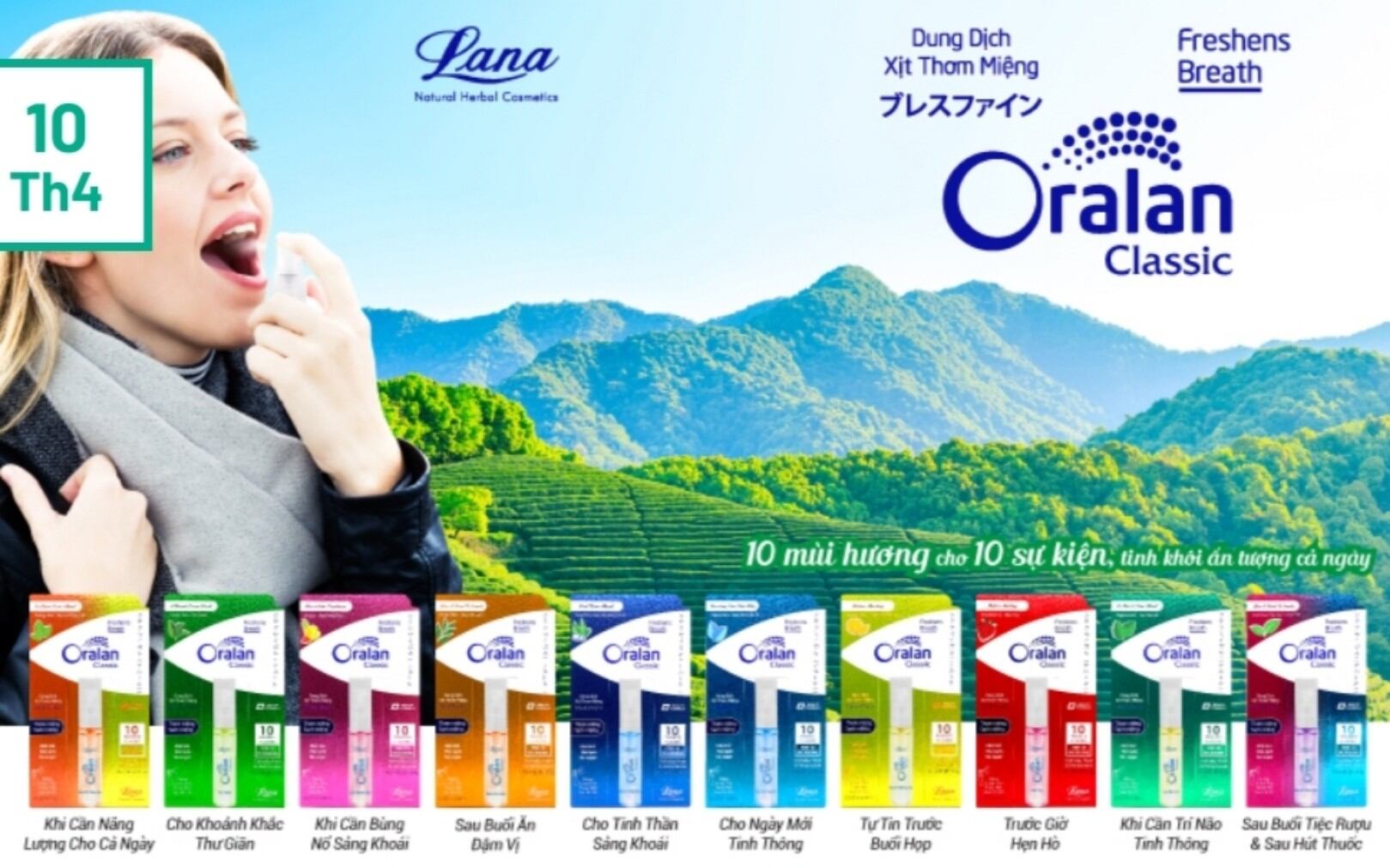 Xịt thơm miệng oralan lana