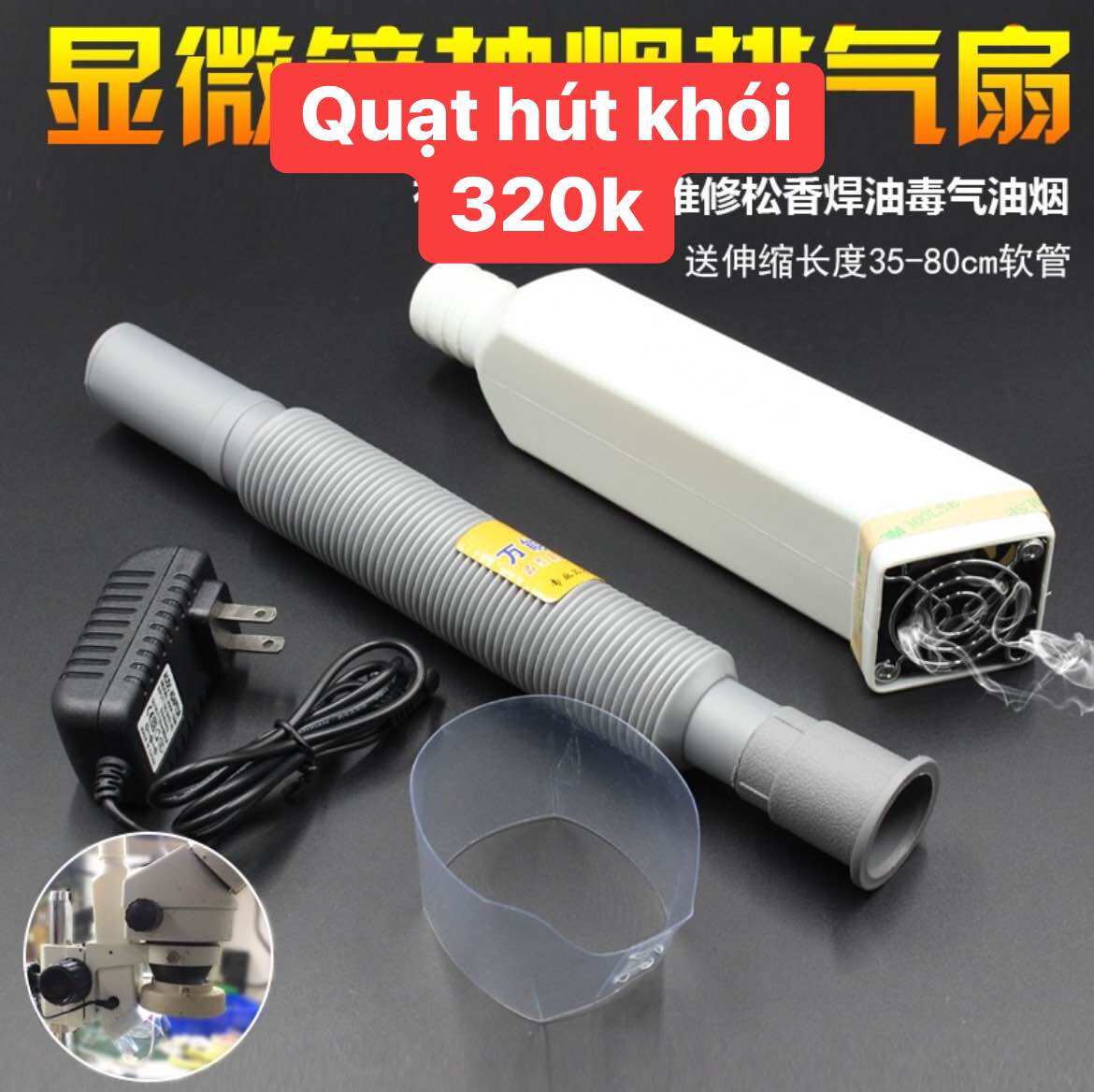 Quạt hút khói kính hiển vi