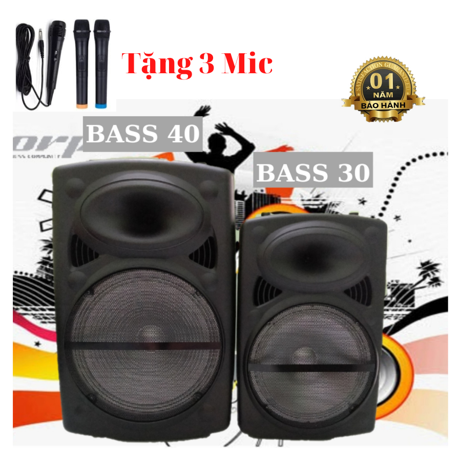 Loa kéo bluetooth bass 40-bass30 (3 Mic)