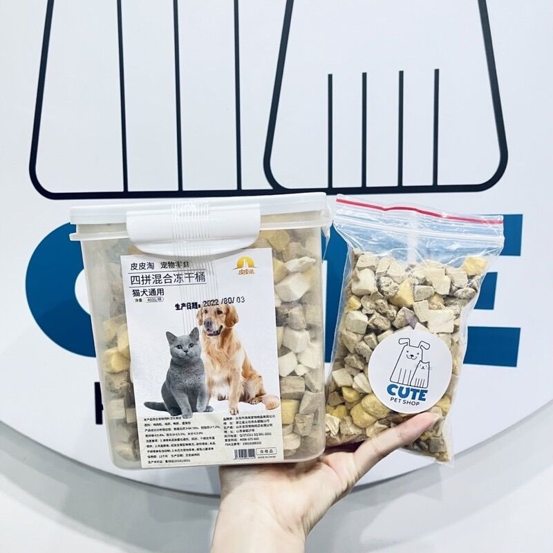 Thịt sấy khô mix đủ vị cho cún mèo