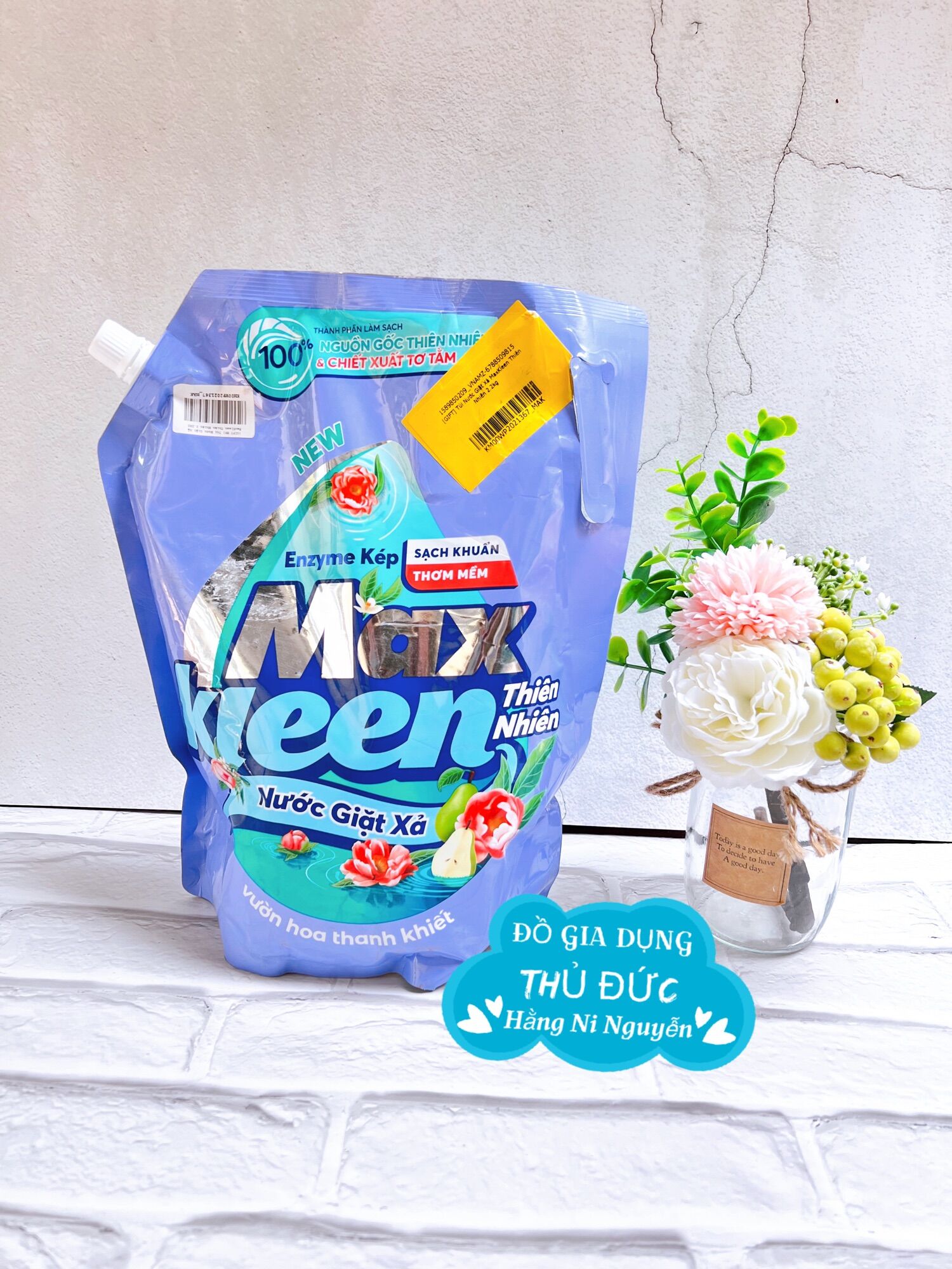 Túi nước giặt xả MaxKleen 2,2kg