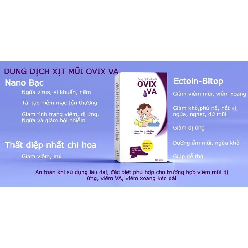 Xịt mũi Ovix VA 20ml