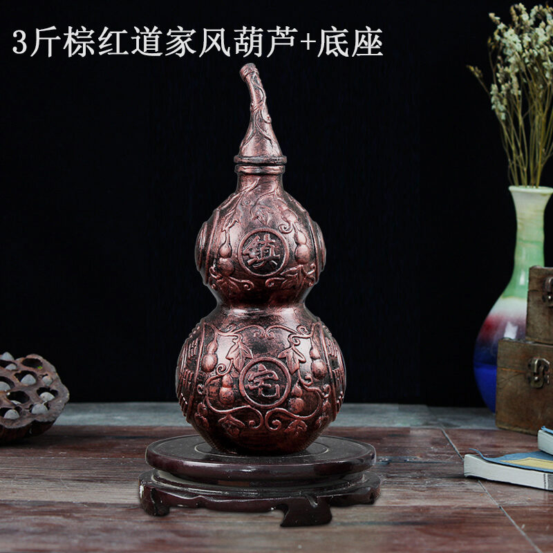 Bình rượu nhỏ bình đựng một cân gốm sứ trấn trạch đồ trang trí bát quái phong thủy treo bình rượu hồ lô giả cổ mang theo bên mình