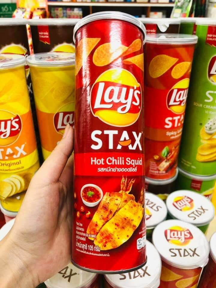 0Khoai tây ống Lays stax 105g