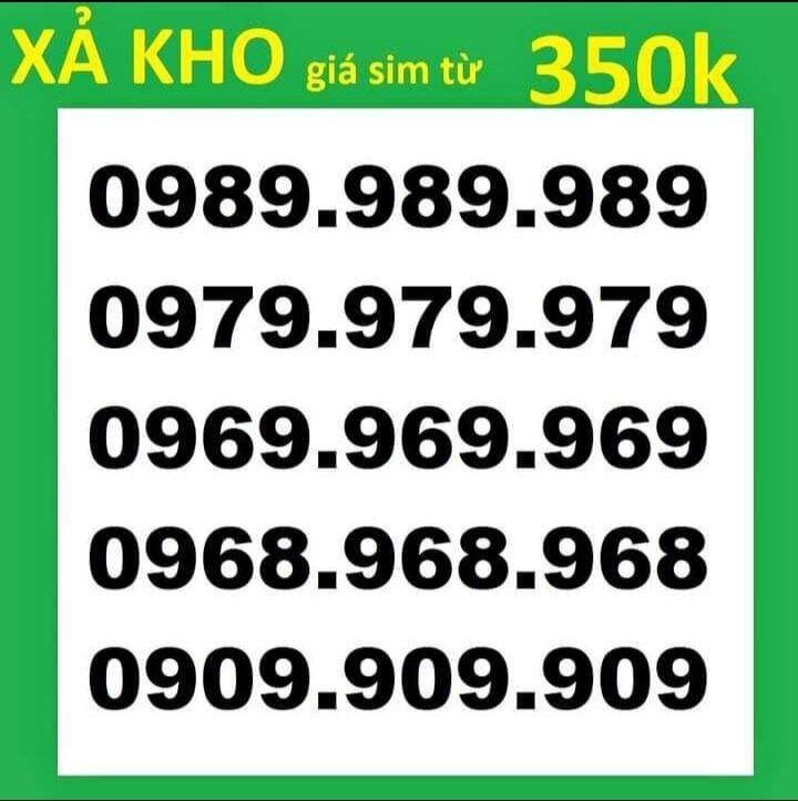 Xả Kho Sim Số Đẹp Vip đẳng cấp Doanh Nhân Thành đạt