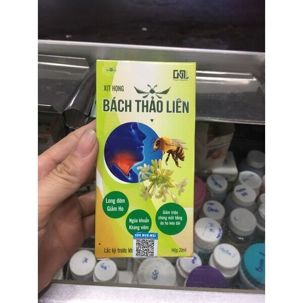 Xịt họng bách thảo liên - long đờm, giảm ho, khàn tiếng