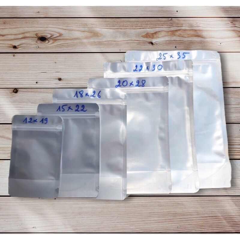 Túi zip bạc đựng thực phẩm tiện lợi