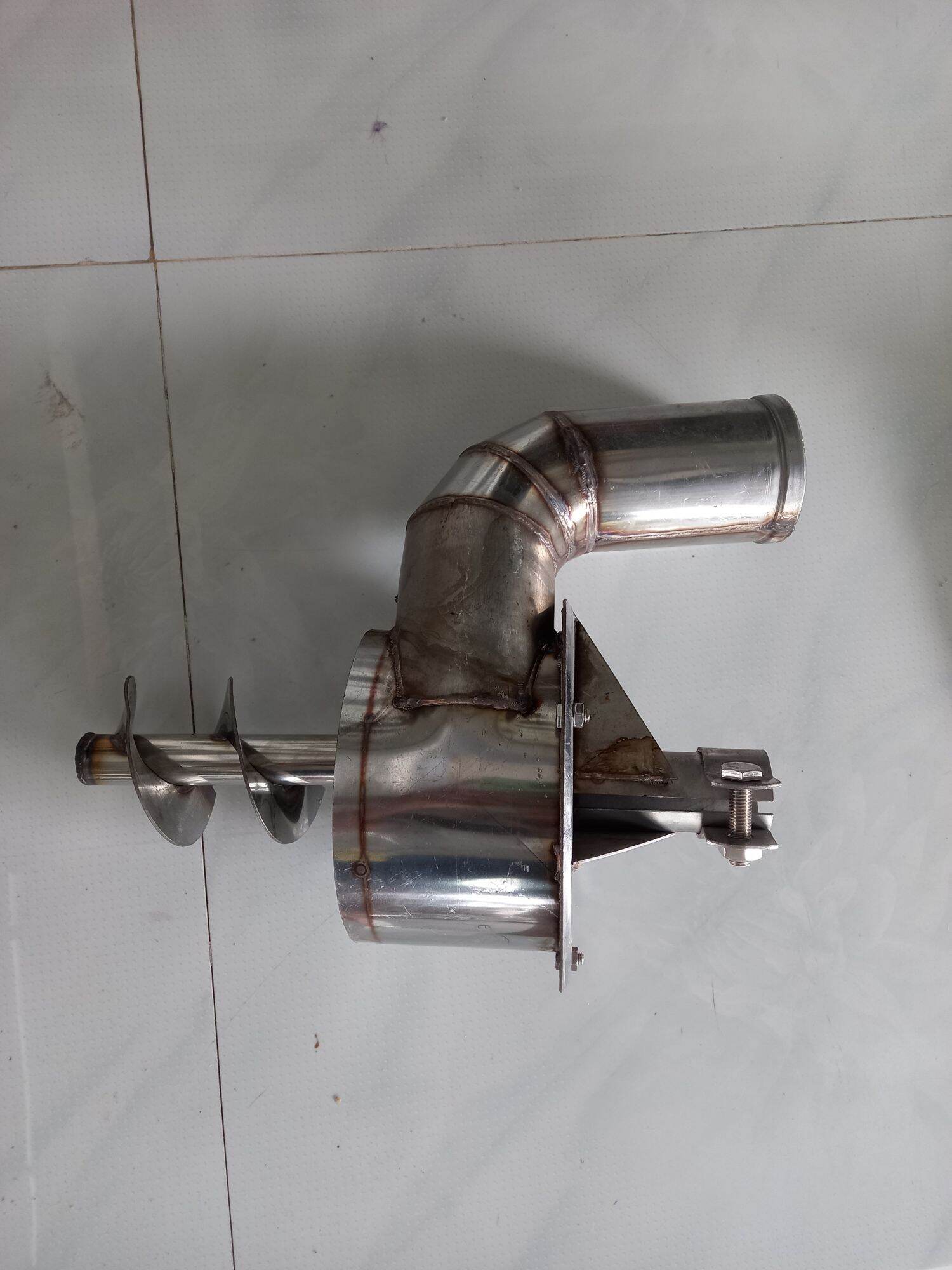 Bơm bùn ao inox cho máy xăng cốt thẳng 5,5hp đến 7,5hp đầu ra 76mm.