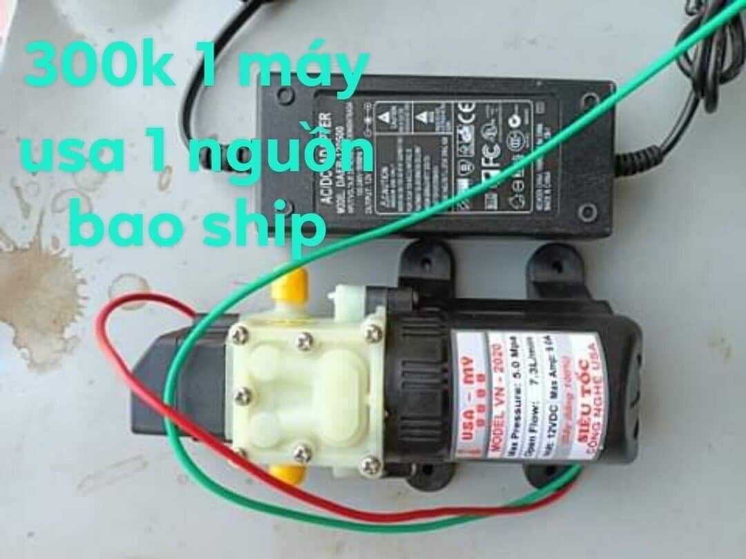 Máy bơm mini 12v kèm nguồn adapter 12v5a