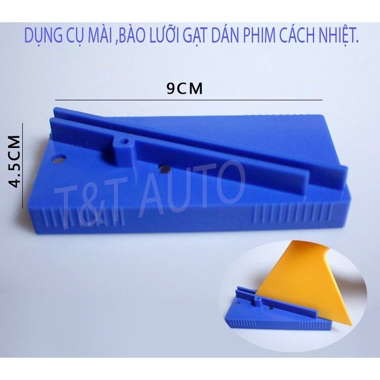 Dụng cụ mài lưỡi, bào lưỡi dán phim cách nhiệt tiện ích cho người thợ dán film và decal.