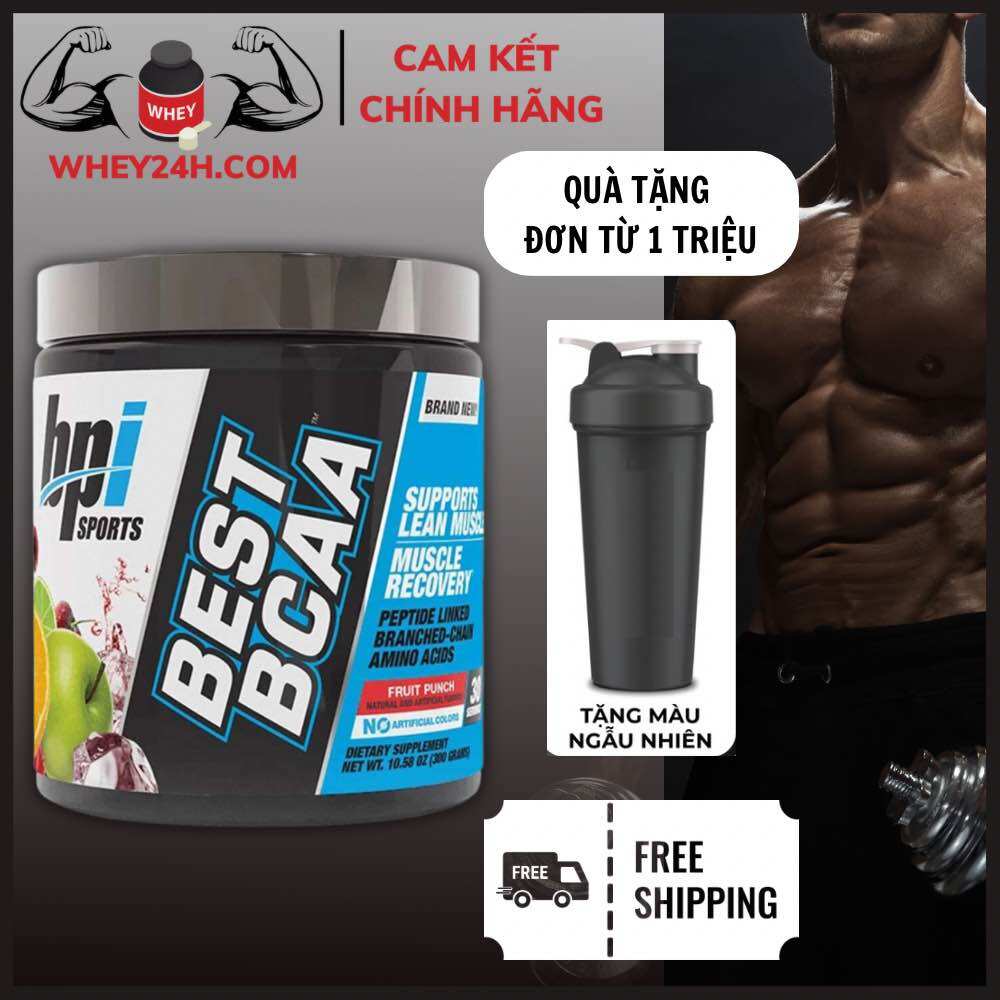 Bpi best bcaa, thực phẩm bổ sung bcaa phục hồi cơ bắp, hỗ trợ giảm mỡ 30servings
