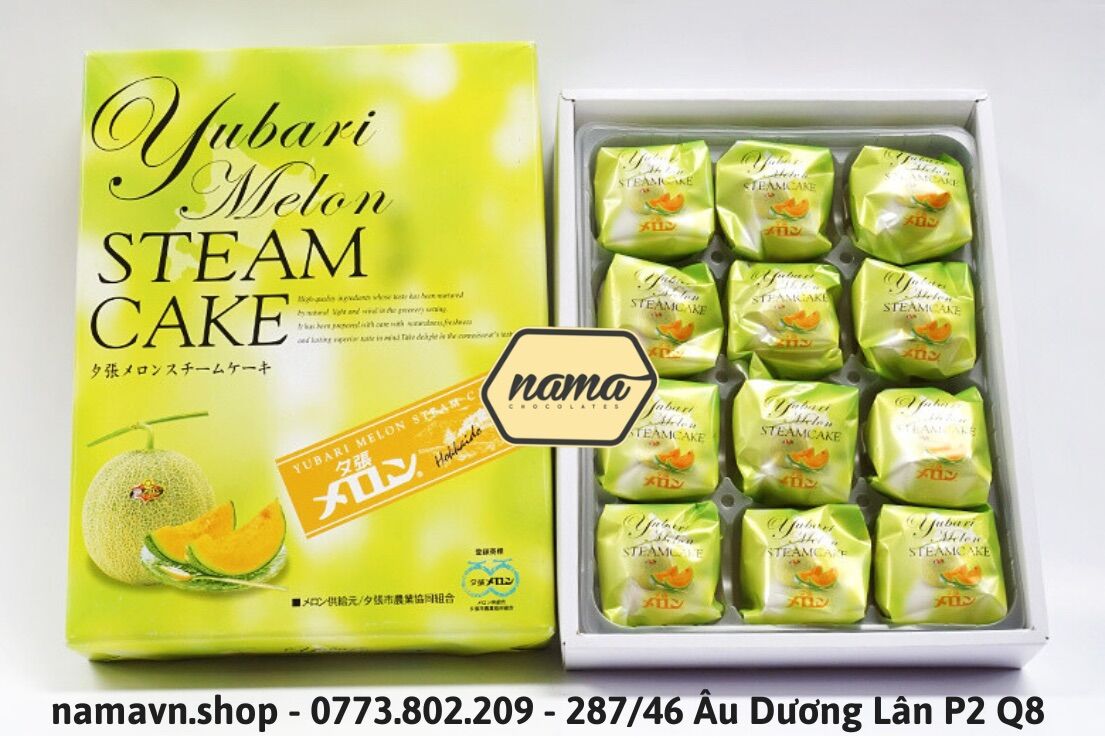 Yubari Melon Steam Cake - Bánh bông lan dưa lưới Nhật Bản