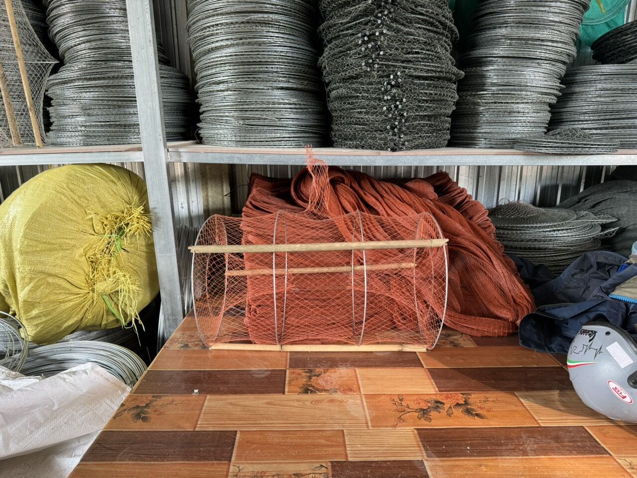 Lờ cá sặc, rô phi, lưới đỏ