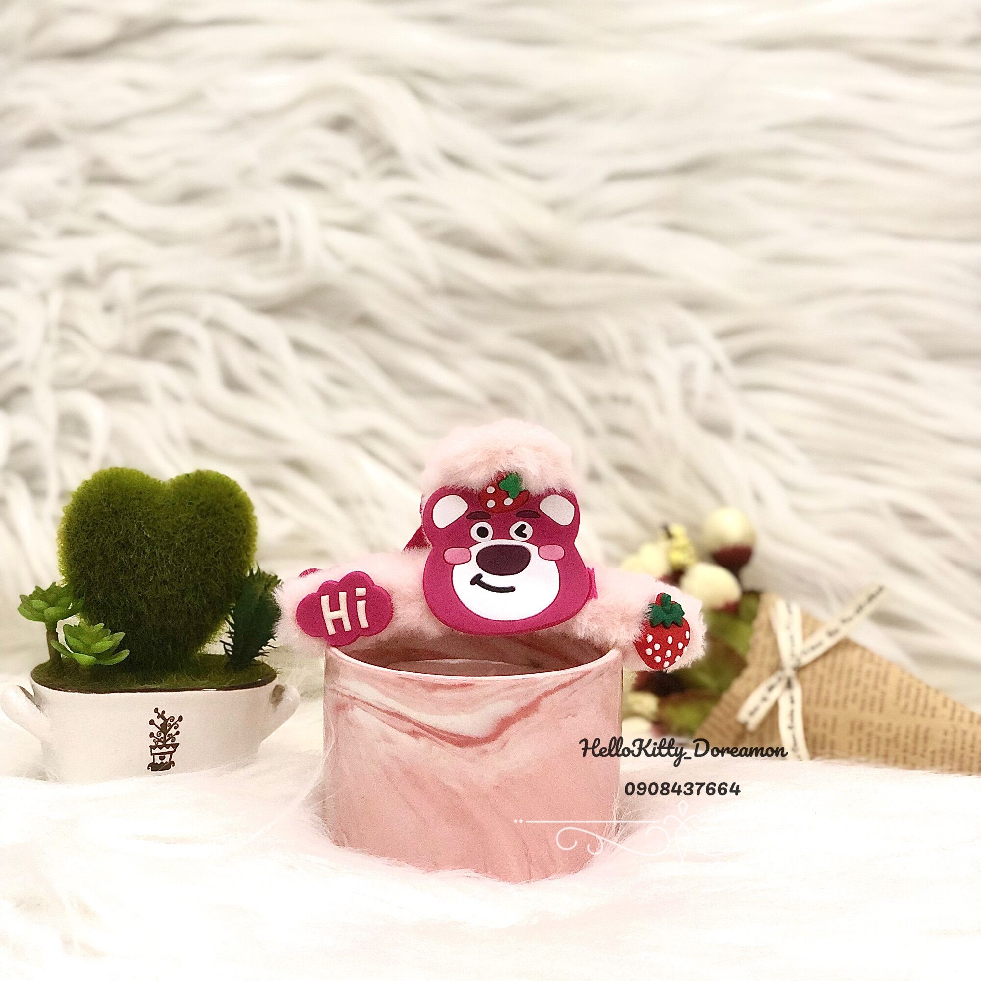 KẸP TÓC CÀNG CUA LÔNG GẤU DÂU LOTSO