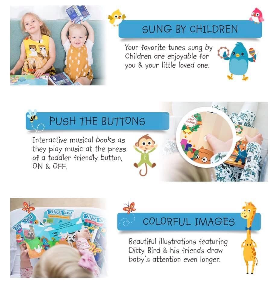 [FREESHIP MAX]  Đồ Chơi Âm Nhạc Tương Tác Cho Bé Ditty Bird