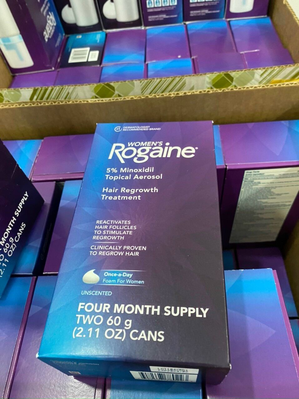 Bọt mọc tóc nữ Rogaine Women’s’ 5% Minoxidil Foam 60g