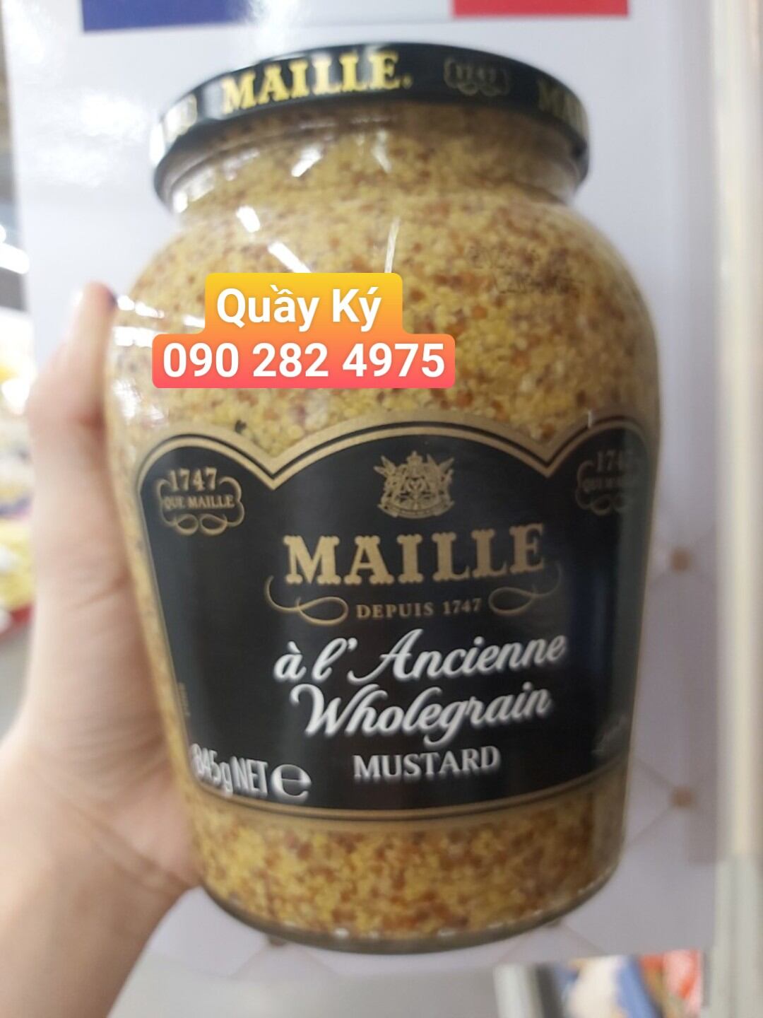 Mù tạt nguyên hạt Maille - Maille mustard old style 845gr