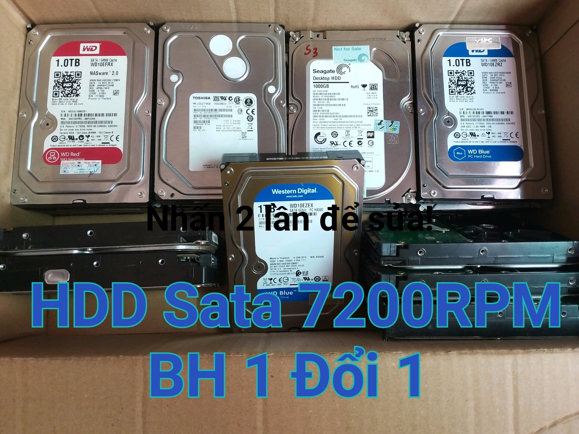 Bảng giá HDD Sata 3.5 1000G 1TB dùng cho PC - Hàng tháo máy - Chất lượng tốt 100% - BH 1 đổi 1 . Phong Vũ