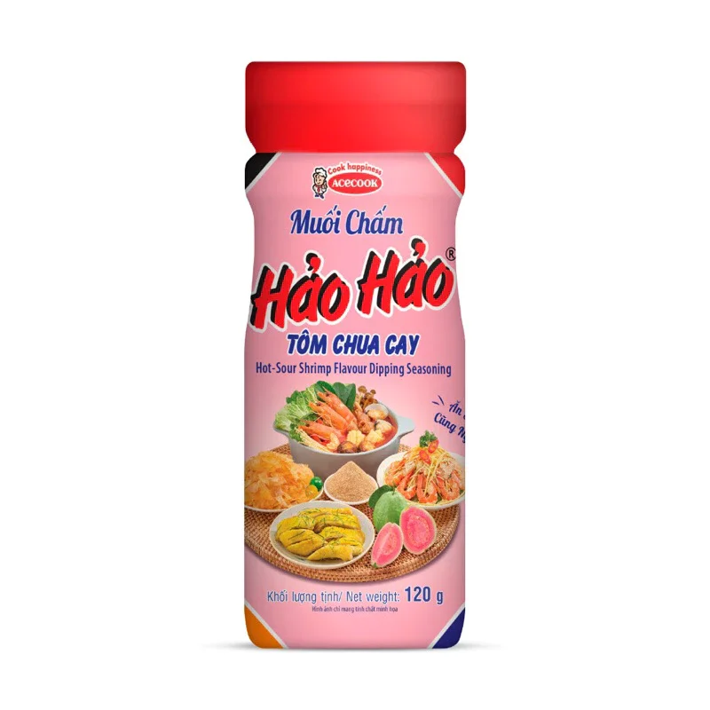 Muối chấm Hảo Hảo tôm chua cay hũ 120g