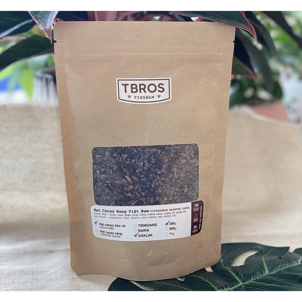 Cacao Nibs - Hạt Cacao Nibs Việt Nam Nguyên Chất Ăn Kèm Sữa Chua