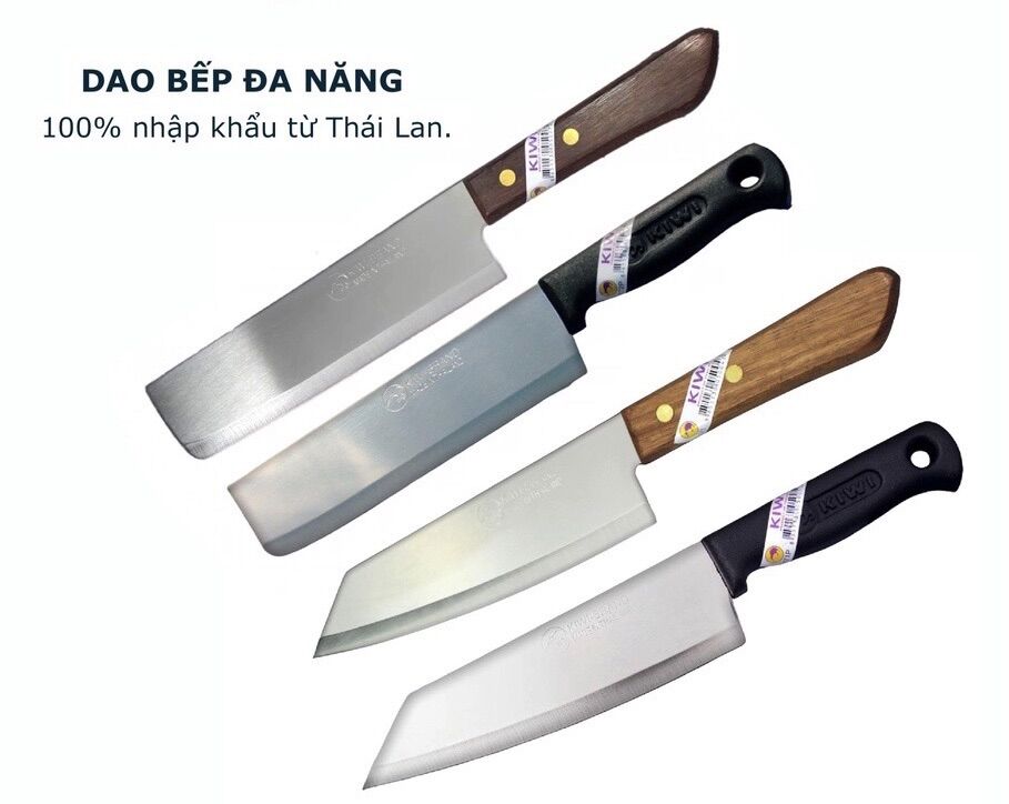 Dao thái lan cán gỗ làm bếp chính hãng kiwi