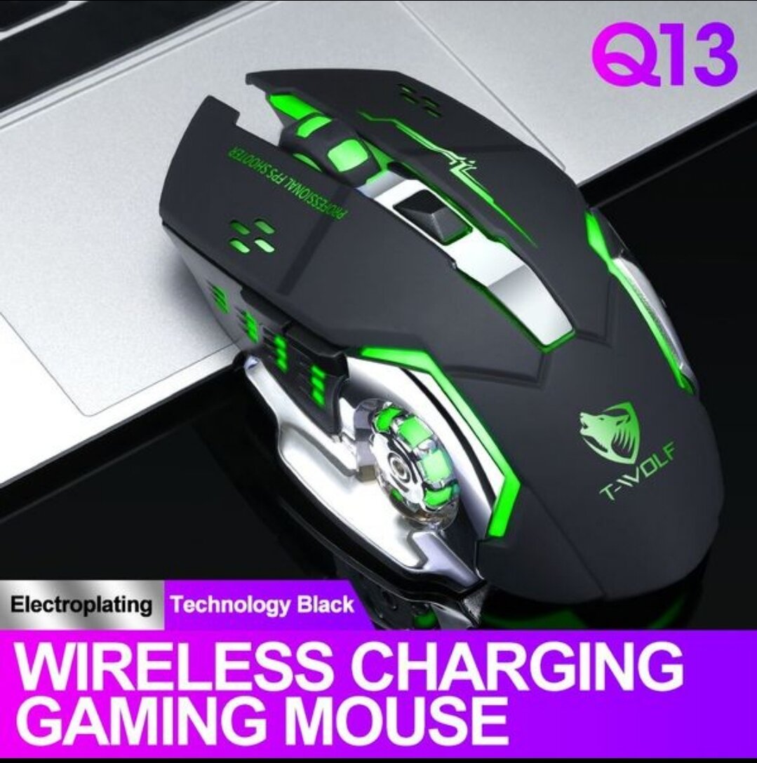 Chuột máy tính không dây t-wolf q13 mouse , hàng chính hãng, bảo hành 6 tháng