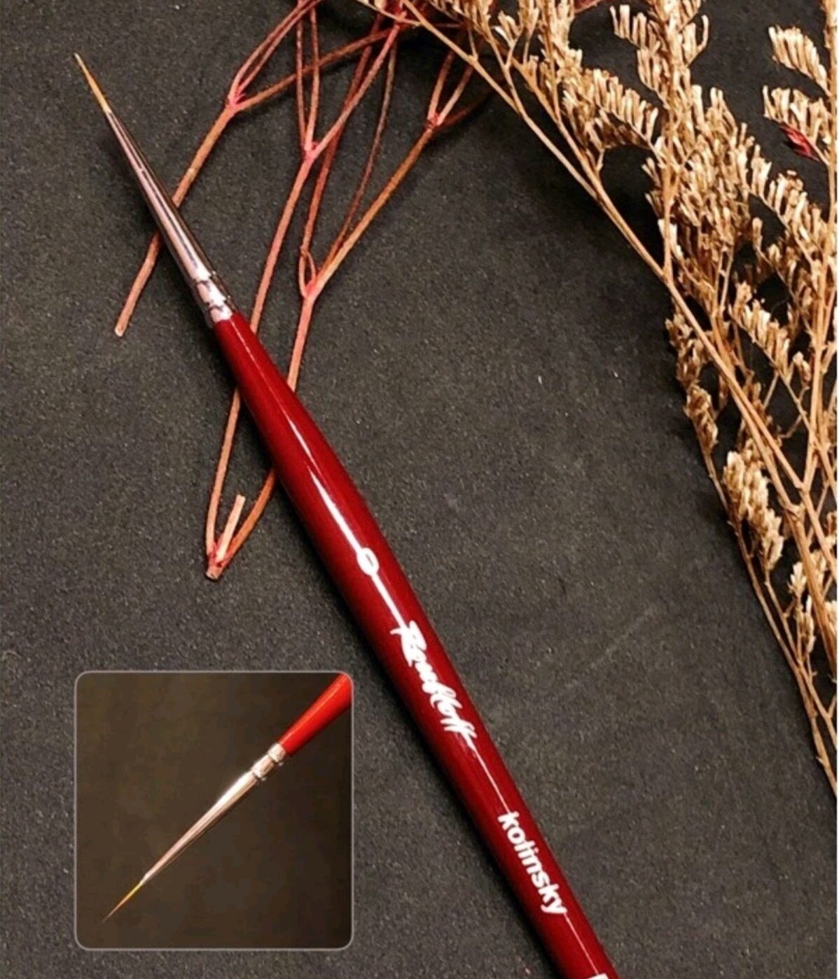 Cọ ren bột cho móng kolinsky chuẩn nga dk13r no0