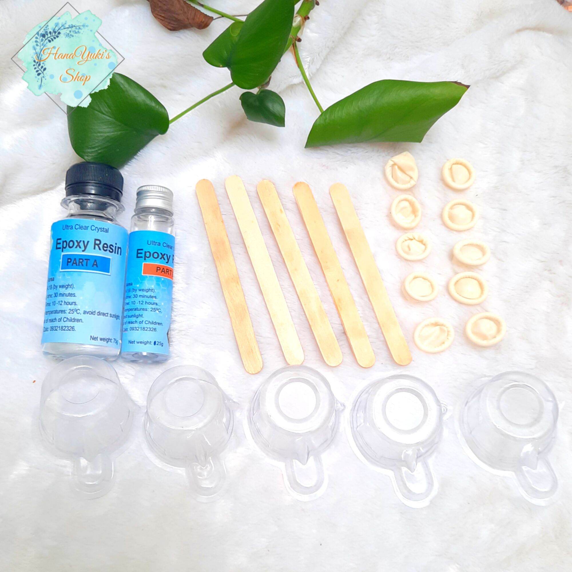 100g keo Epoxy Resin AB xuất xứ Hàn Quốc trong suốt, cứng, khử bọt, đổ dày được 4cm...