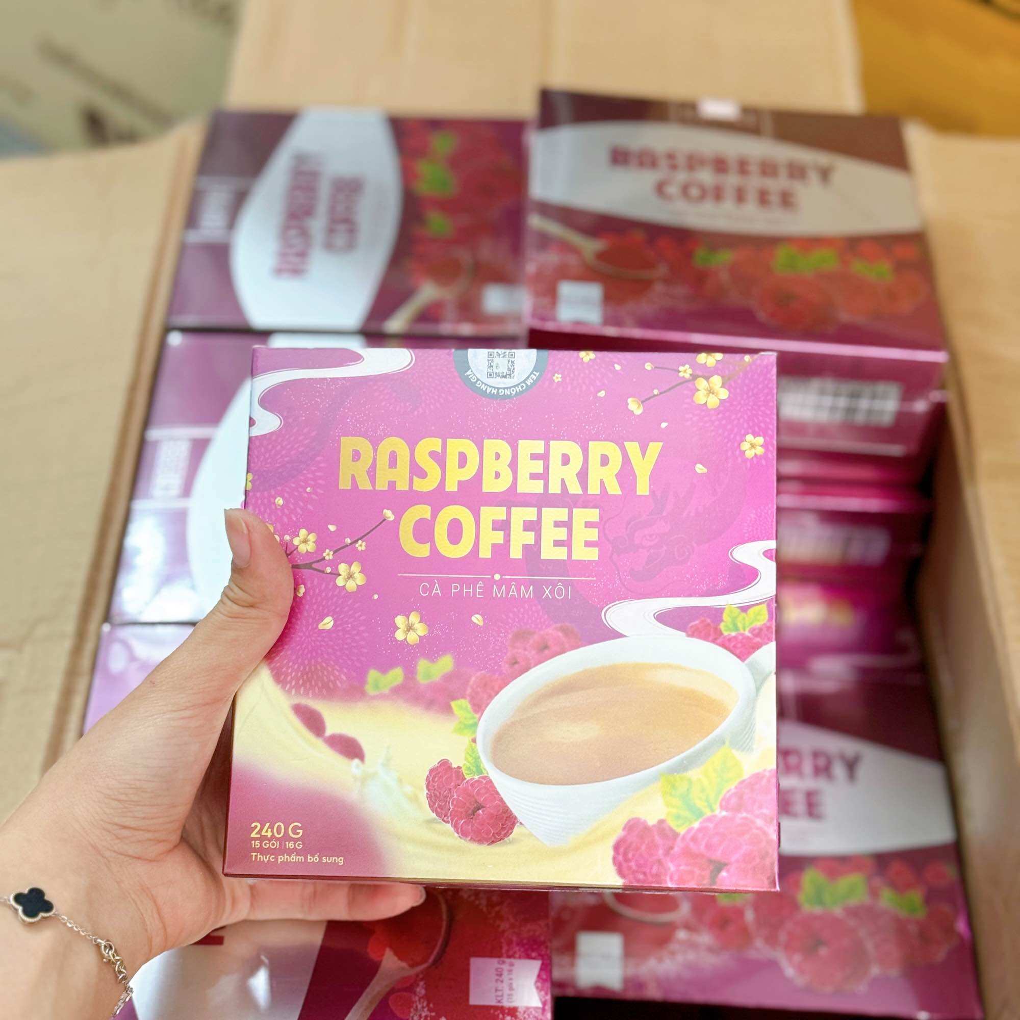 [Genuine] Raspberry Coffee Box of 15 Packs