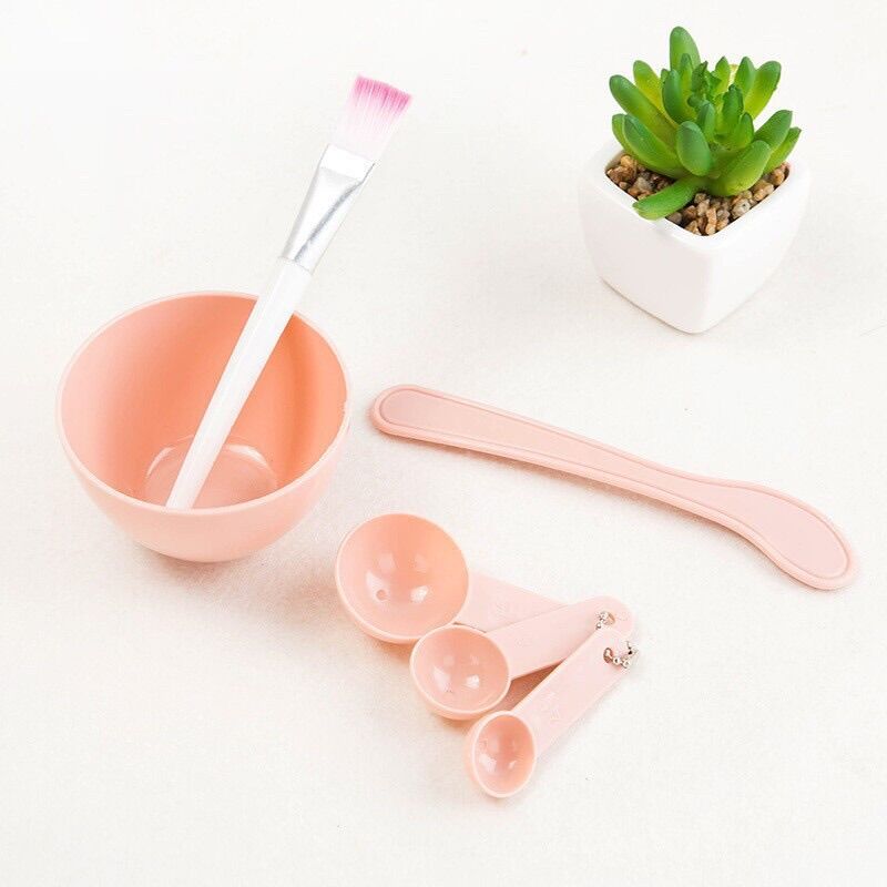 bộ bát trộn đắp mặt nạ 6in1 ( giao màu ngẫu nhiên )