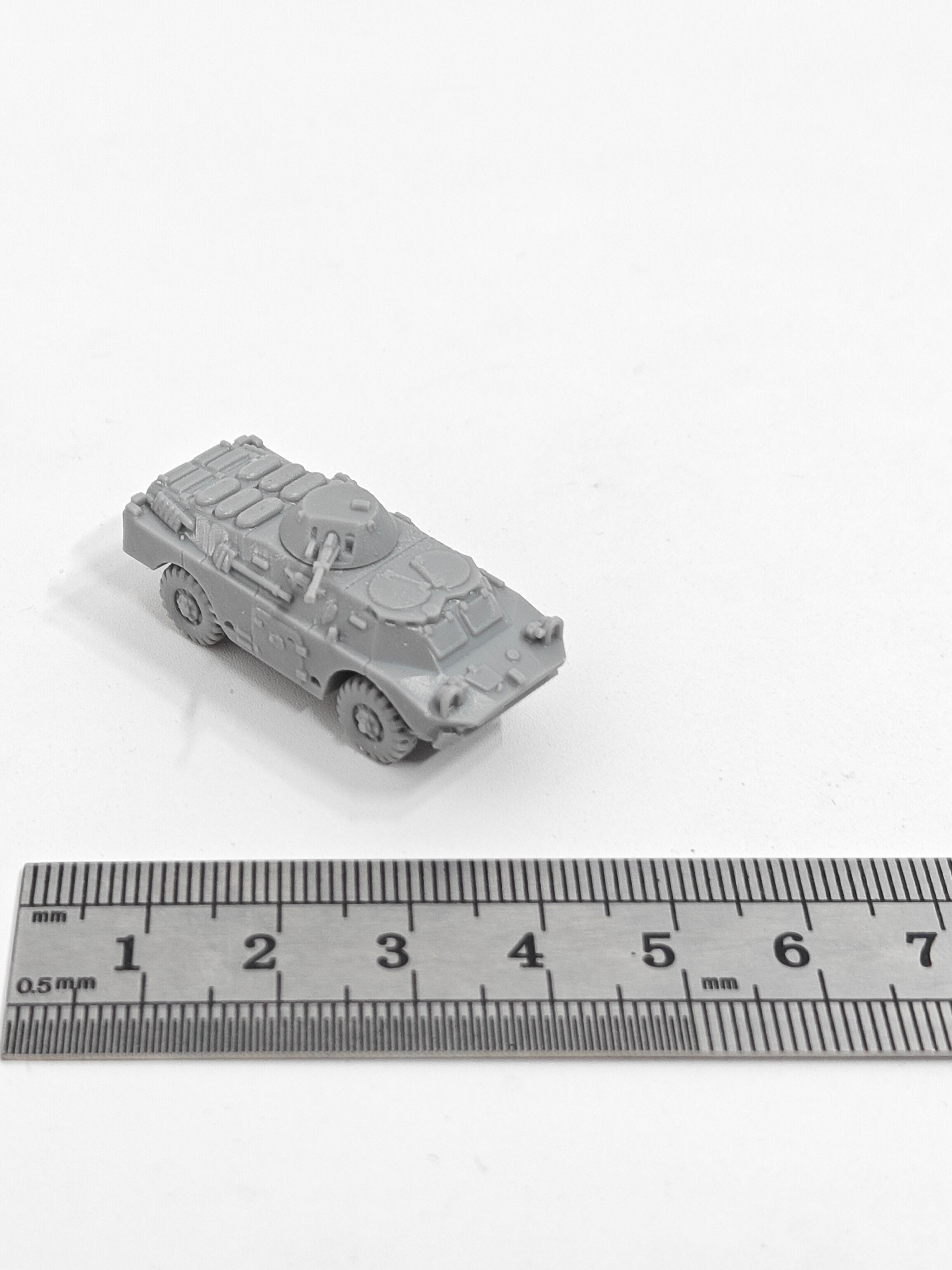 BRDM-2 Armored Reconnaissance Vehicle 1/144 Scale 3D Printed Model Military Tank Static Model for Co