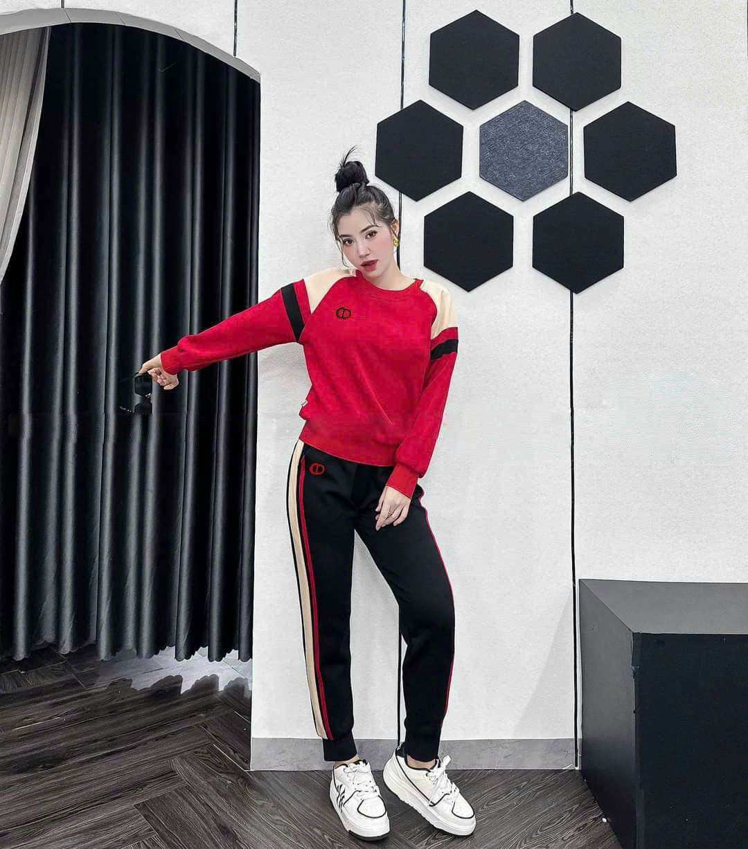 SÉT BỘ NỮ THỂ THAO THU ĐÔNG THUN COTTON CAO CẤP