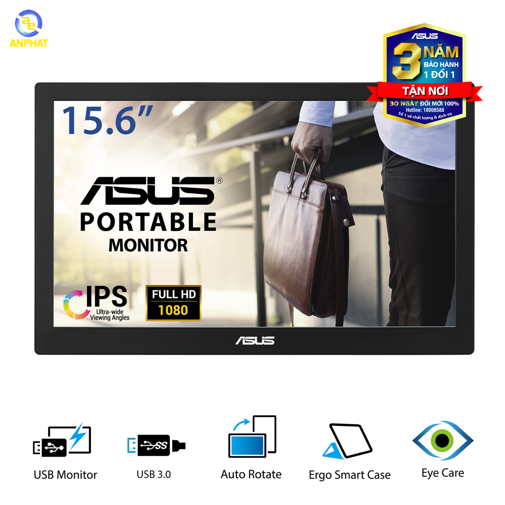 Màn hình di động Asus mb 168b. 15.6in fulhd. hàng lướt giá rẻ
