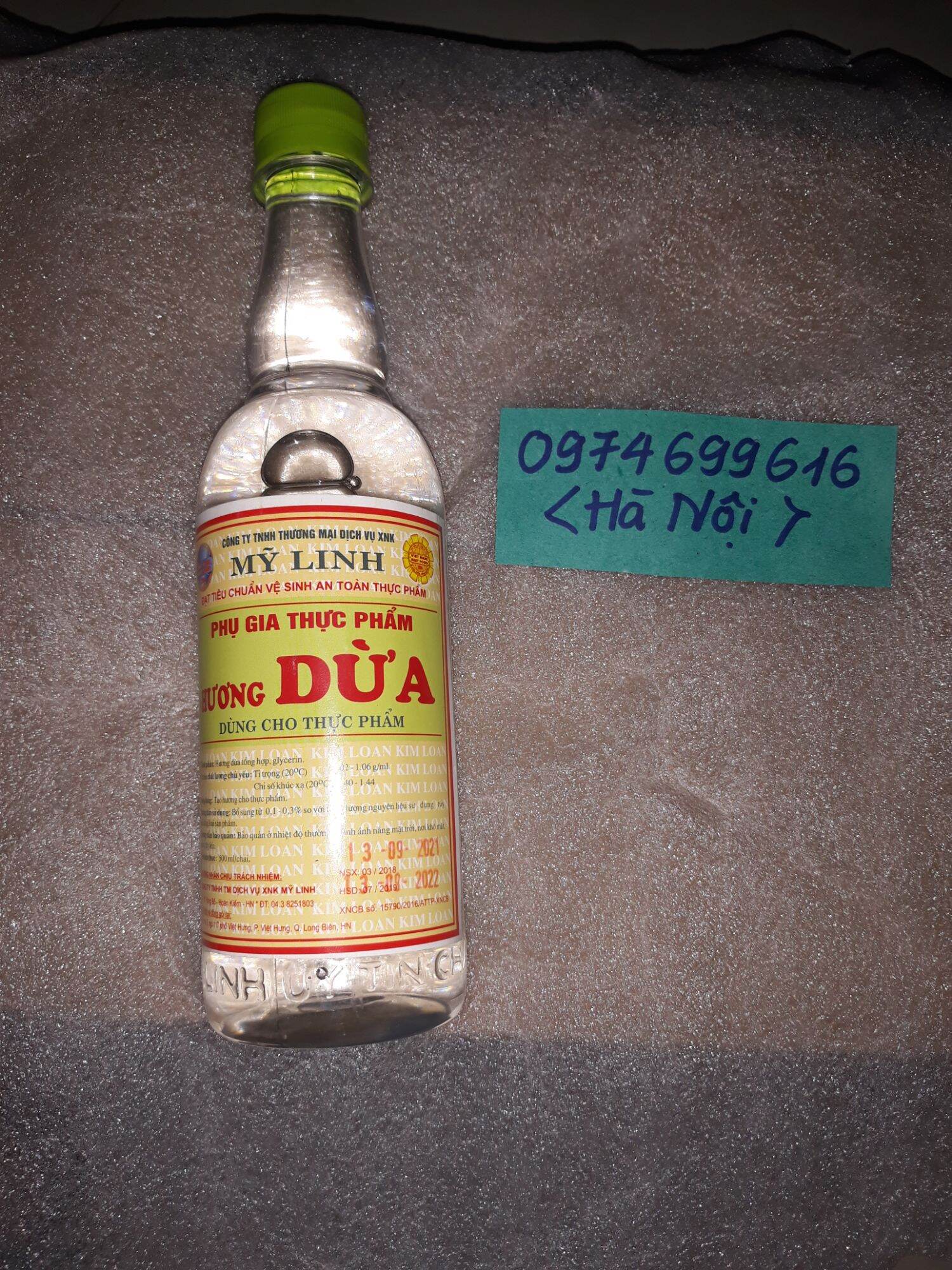 Hương dừa chai 500g
