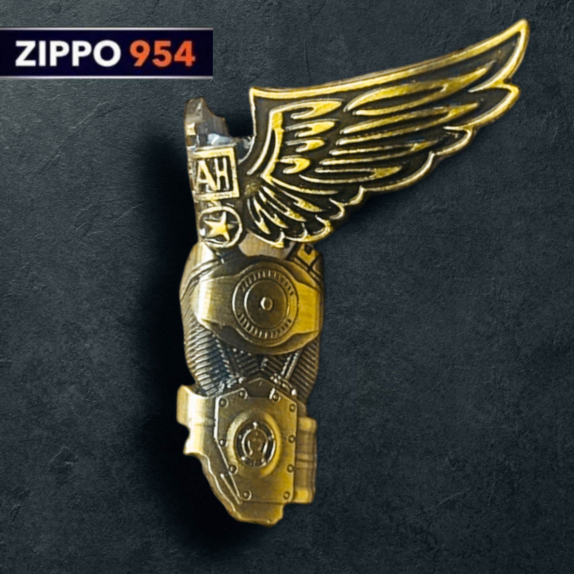 [Zippo 954] Bộ Emblem Harley Davidson Zin Tháo Máy Dán Zippo