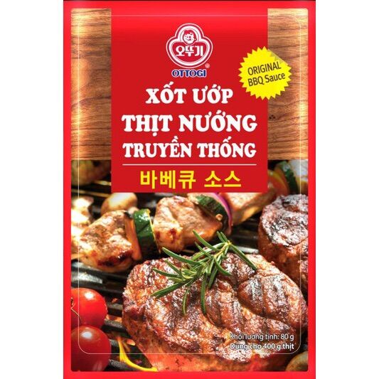 Gói xốt ướp thịt nướng truyền thống nhỏ